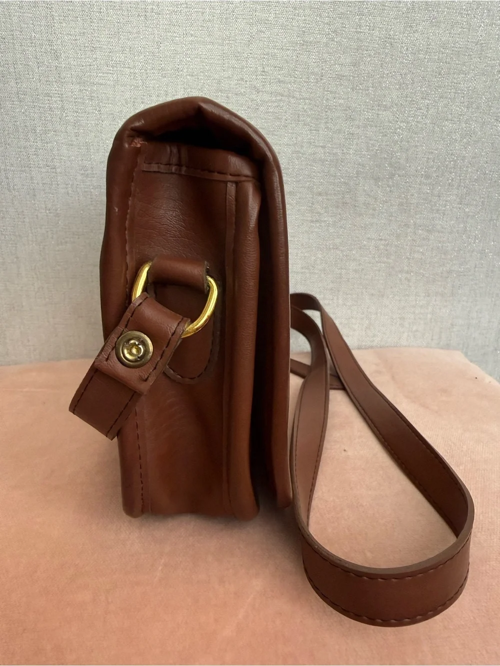 Vintage Coach Penny Pocket Purse Bag Brown Glove Tanned Leather USA - Picture 3 of 16